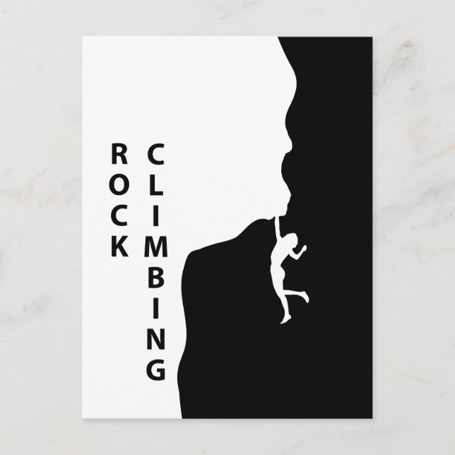 Rock climbing postcard (Front)