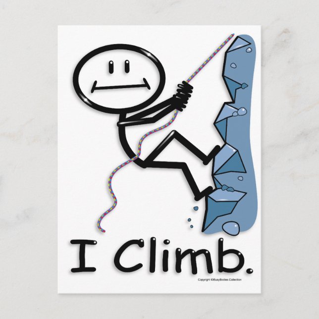 Rock Climbing Postcard (Front)