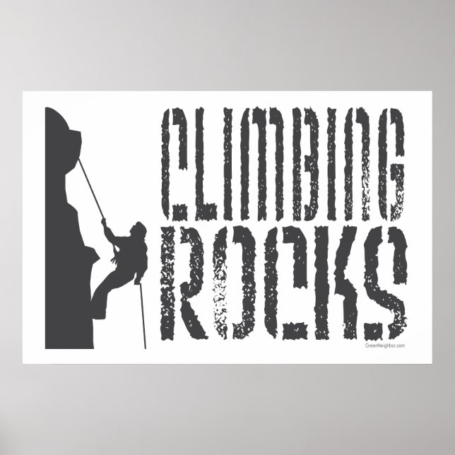Rock Climbing Poster (Front)