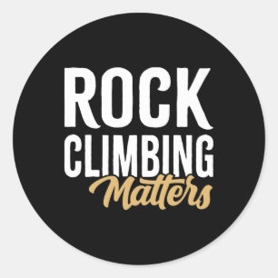 Rock Climbing Problems Vintage Rock Climber  Classic Round Sticker
