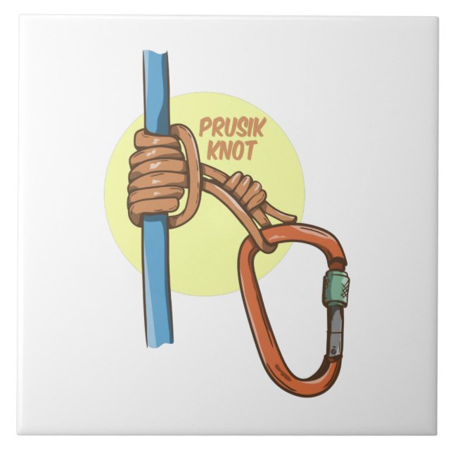 Rock climbing prusik hitch tile (Front)