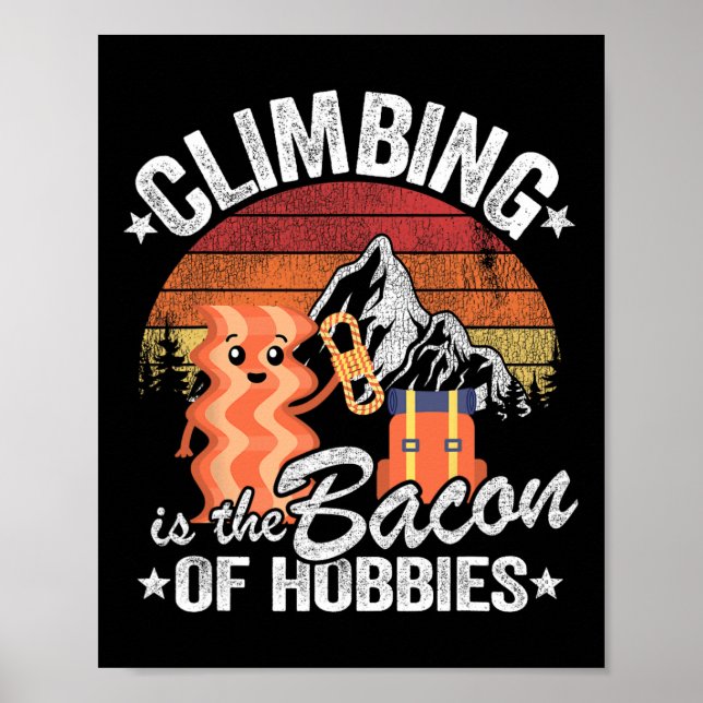 Rock Climbing Retro Bouldering Evolution Climber G Poster (Front)