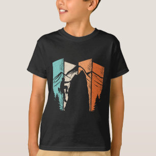 Rock Climbing Retro Climb Vintage Climber Men Boys T-Shirt