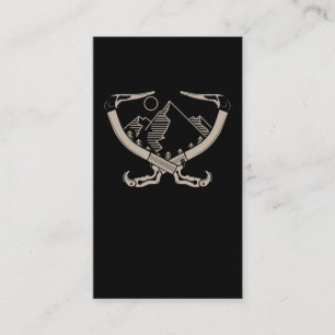 Rock Climbing Retro Mountain Climber Business Card