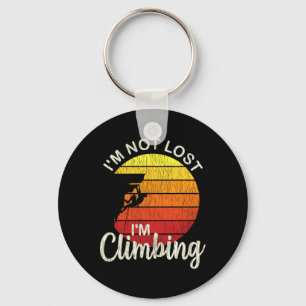 Rock Climbing Shirt - Mountain Climber Gifts - Cli Keychain