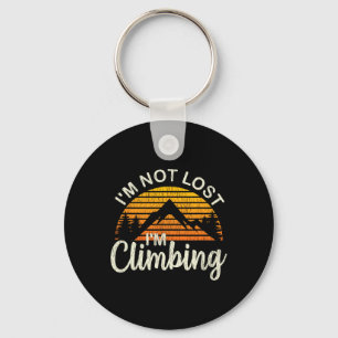 Rock Climbing Shirt - Mountain Climber Gifts - Cli Keychain