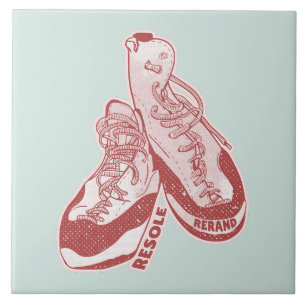 Rock climbing shoes resole tile