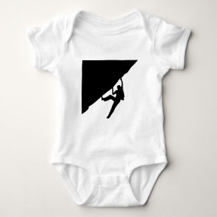 Rock Climbing Silhouette Baby Bodysuit