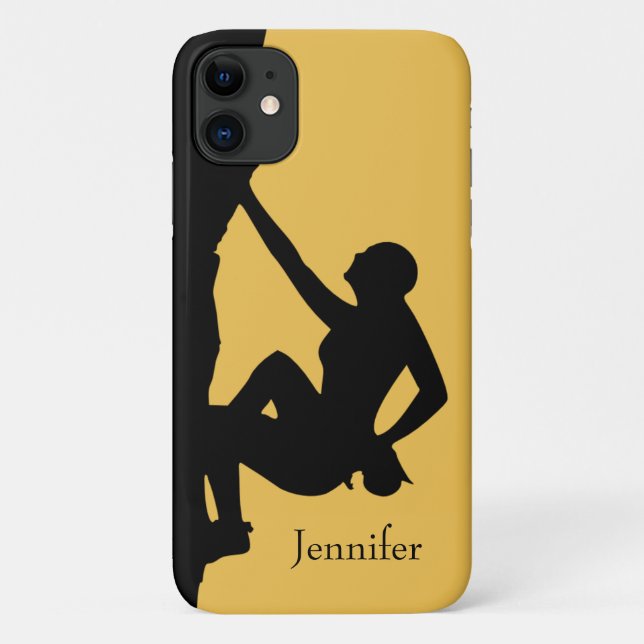 Rock Climbing Silhouette Case-Mate iPhone Case (Back)