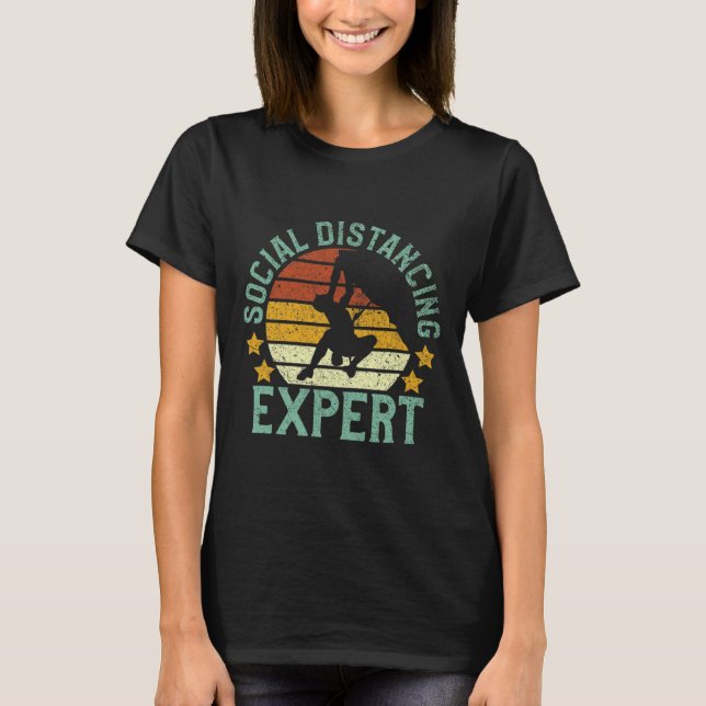 Rock Climbing Social Distancing Tee Climber Gift B (Front)