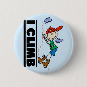 Rock Climbing Tshirts and Gifts 2 Inch Round Button