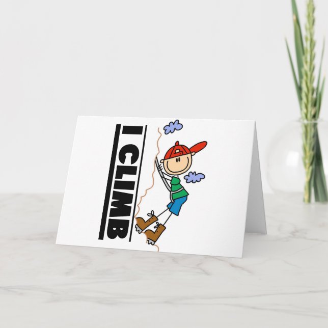 Rock Climbing Tshirts and Gifts Card (Front)