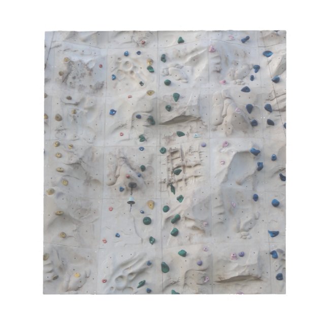 Rock Climbing Wall Notepad (Front)