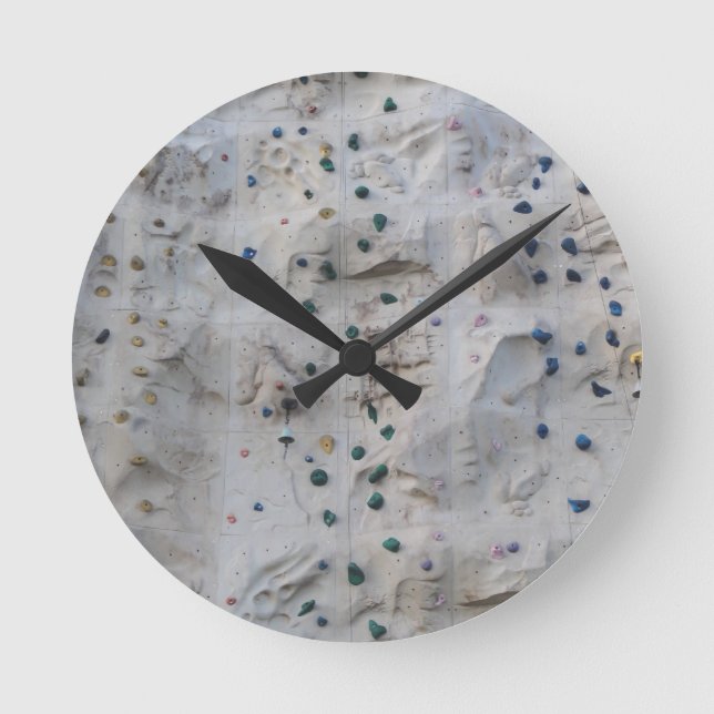 Rock Climbing Wall Round Clock (Front)