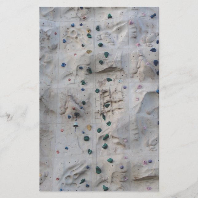 Rock Climbing Wall Stationery (Front)
