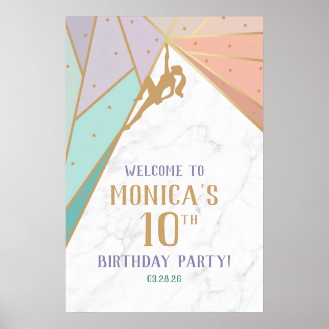 Rock Climbing Welcome Poster (Devant)