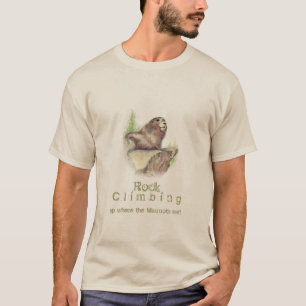 Rock Climbing Where Marmots are, Nature, Sport T-Shirt