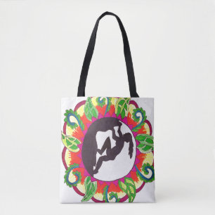 Rock Climbing Zen Girl Tote Bag