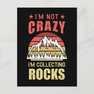 Rock Collecting Geologist Funny Geology Postcard