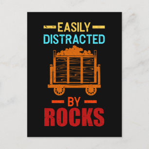 Rock Collecting Geologist Funny Geology Postcard