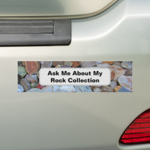 Rock Collection Nature Rockhound Colourful Stones Bumper Sticker