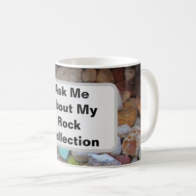 Rock Collection Nature Rockhound Colourful Stones Coffee Mug (Front Right)