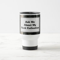 Rock Collector Funny Black White Striped Geology