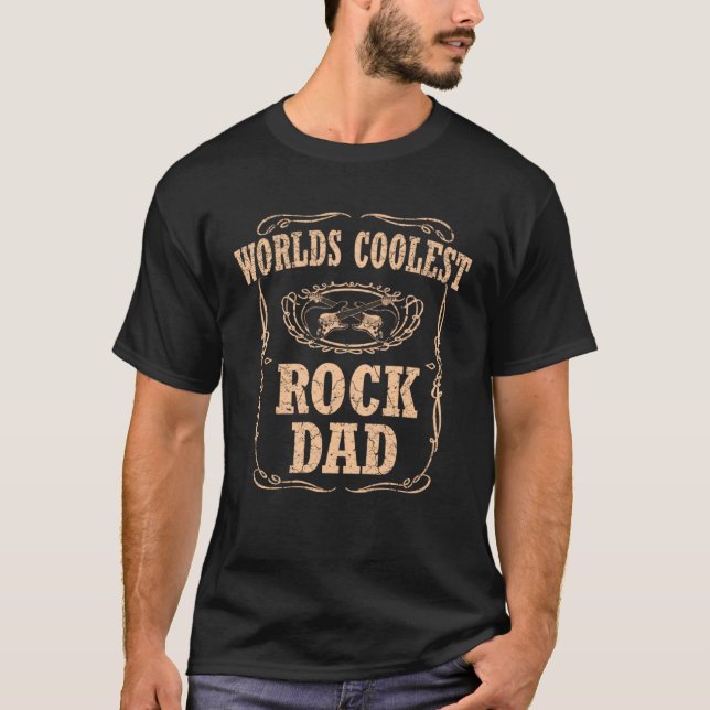 Rock Dad Rock and Roll Rock Music Parents Father s T-Shirt (Front)