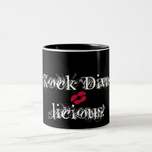 "Rock Diva-licious ! En noir" Mug - Personnalisabl