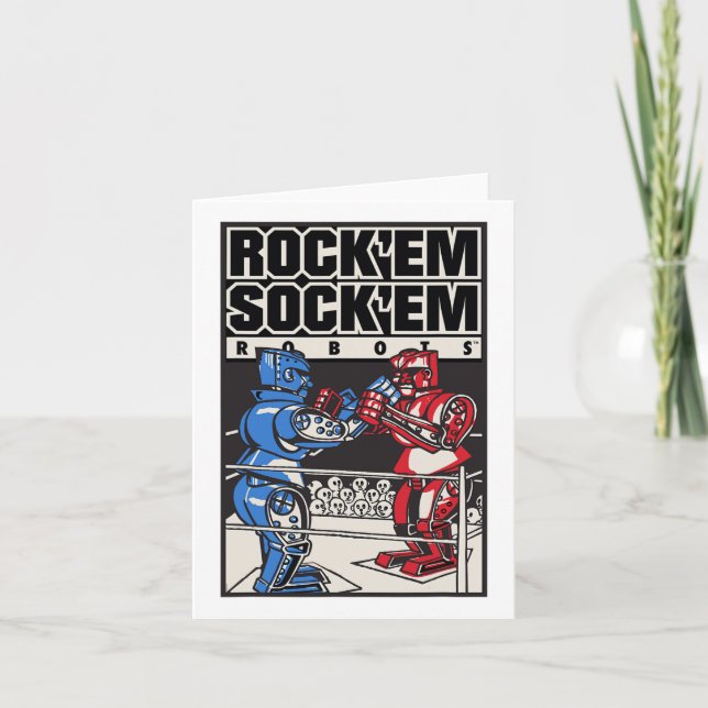 Rock em Sock em Robots Boxing Ring  Card (Front)