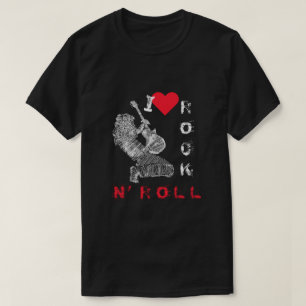 Rock et Roll T-Shirt Rock Musique Guitare