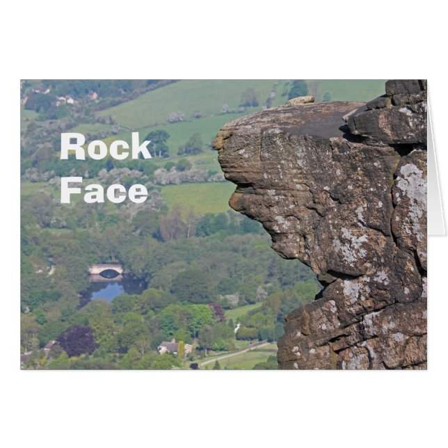 Rock Face card (Front Horizontal)