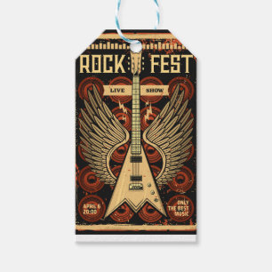 Rock fest gift tags