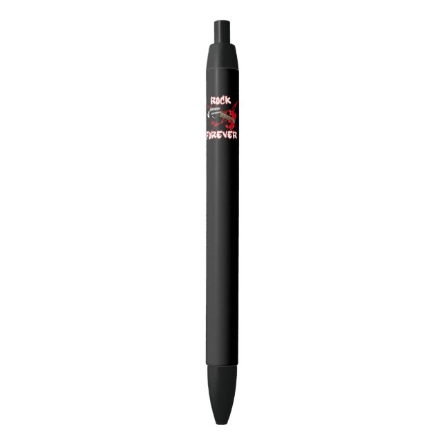 Rock forever black ink pen (Front Vertical)