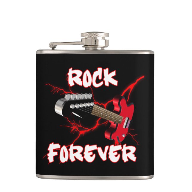 Rock forever hip flask (Front)