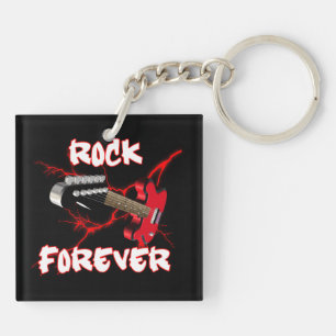 Rock forever keychain