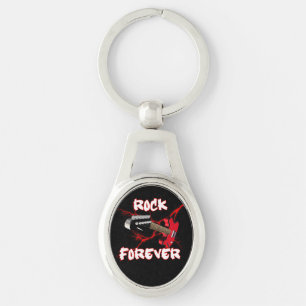 Rock forever keychain