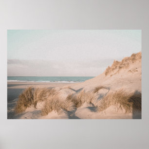 ROCK FORMATION ON BEACH POSTER