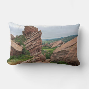 Rock Formations and Ranges Surrounding Red Rocks Lumbar Pillow