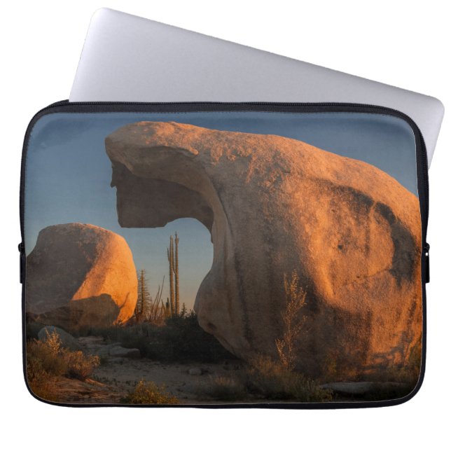 Rock Formations At Sunset Laptop Sleeve (Front)