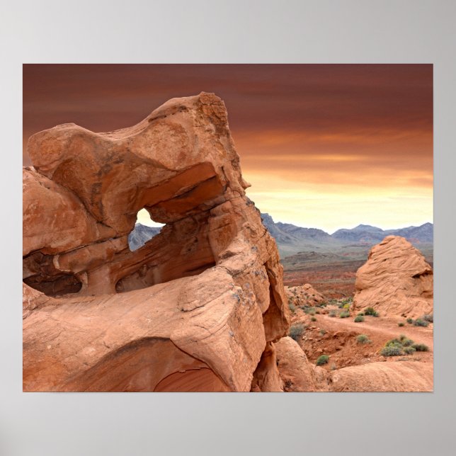 Rock Formations, Valley of Fire State Park, Nevada Poster (Front)