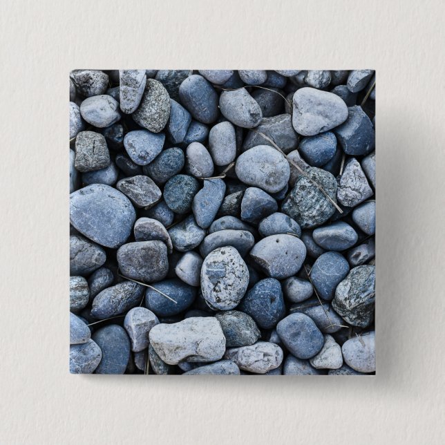 Rock Garden 2 Inch Square Button (Front)