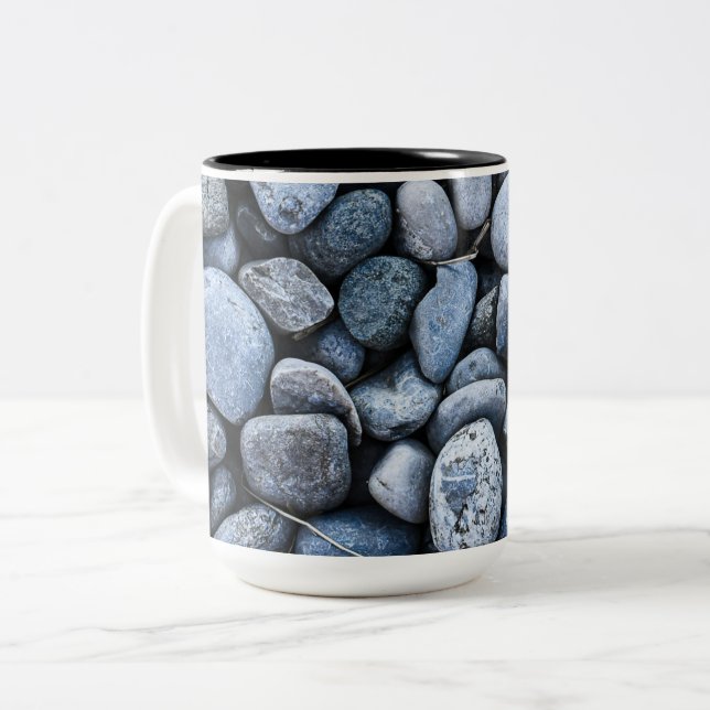Rock Garden Two-Tone Coffee Mug (Front Left)