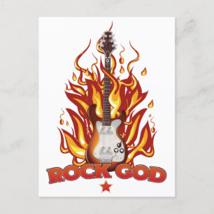Rock God Postcard