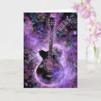 Rock Guitar carte d'anniversaire musicale