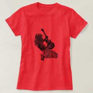 Rock Guitar Player Art - T-Shirt