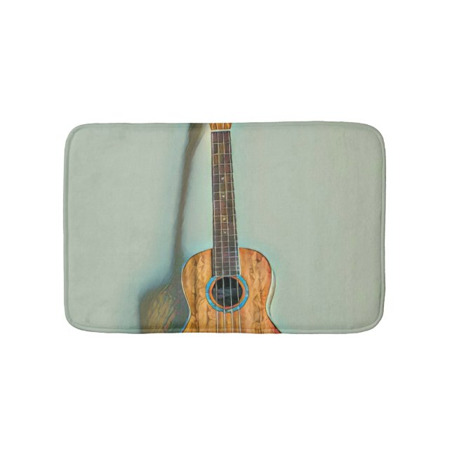 Rock guitar player bath mat (Front)