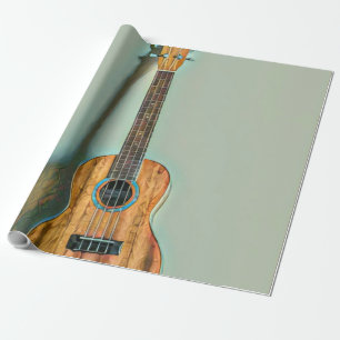 Rock guitar player wrapping paper