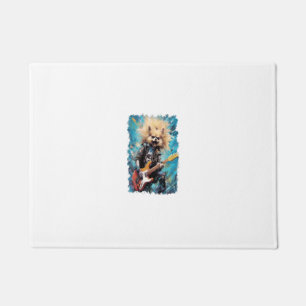 Rock Guitar Pomeranian Dog Guitarist Doormat