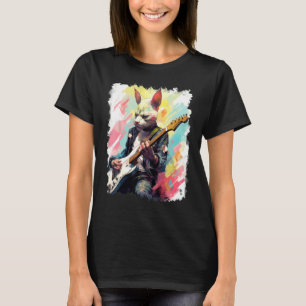 Rock Guitar Sphinx Cat Guitarist T-Shirt